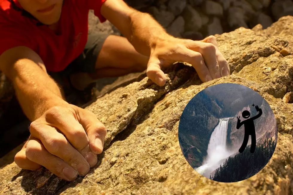 Tourist Caught Dangling Over Yellowstone Upper Falls for a Selfie